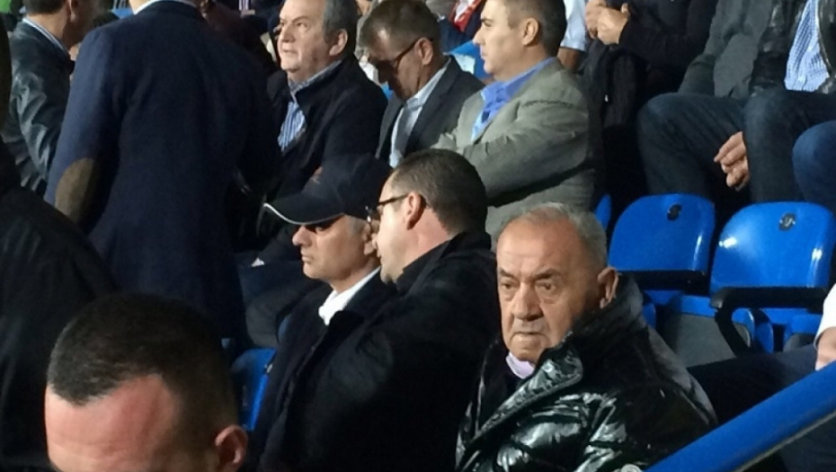 Žoze Murinjo na stadionu u Podgorici