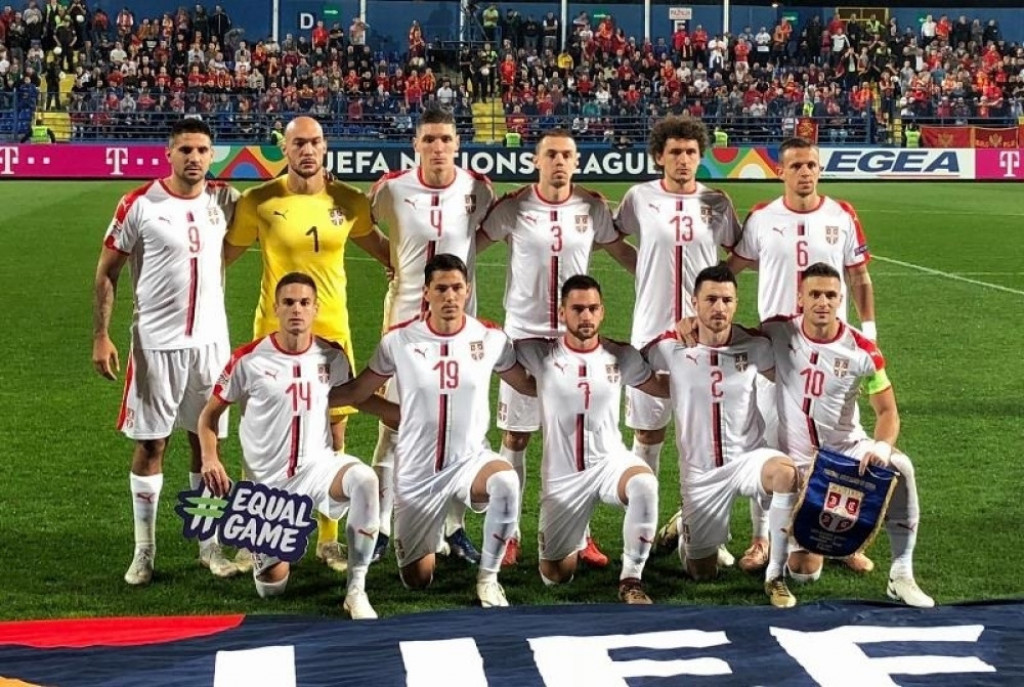 Reprezentacija Srbije pred meč u Podgorici