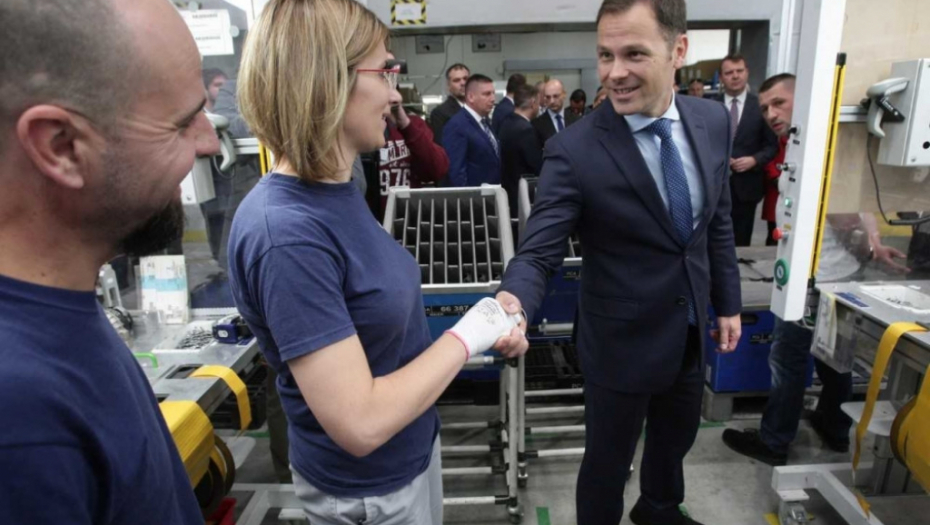 Siniša Mali na otvaranju fabrike &quot;Novares&quot; u Zrenjanin