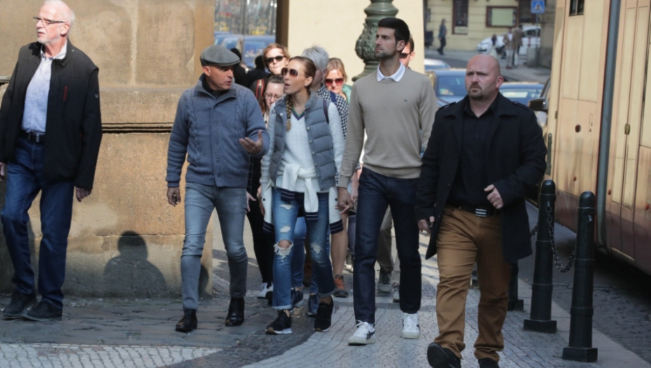 Novak i Jelena Đoković u Pragu