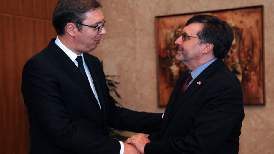 Aleksandar Vučić i Metju Palmer