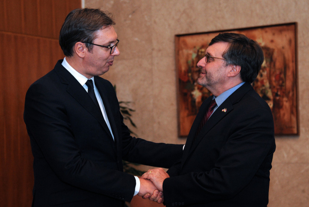 Aleksandar Vučić i Metju Palmer