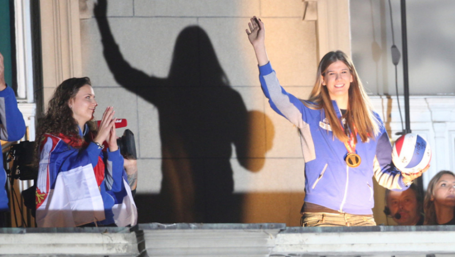 Odbojkašice Srbije, doček