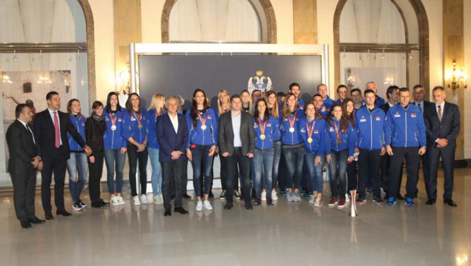 Odbojkašice Srbije, doček