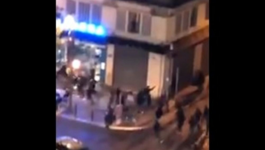 Tuča navijača Marseja i Lacija