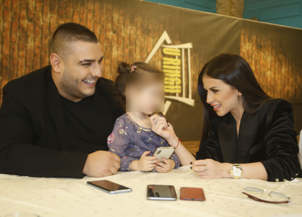 Darko Lazić sa suprugom i ćerkom