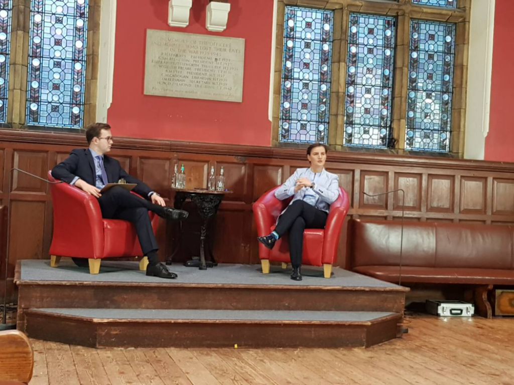 Premijerka Ana Brnabić na Oksfordu