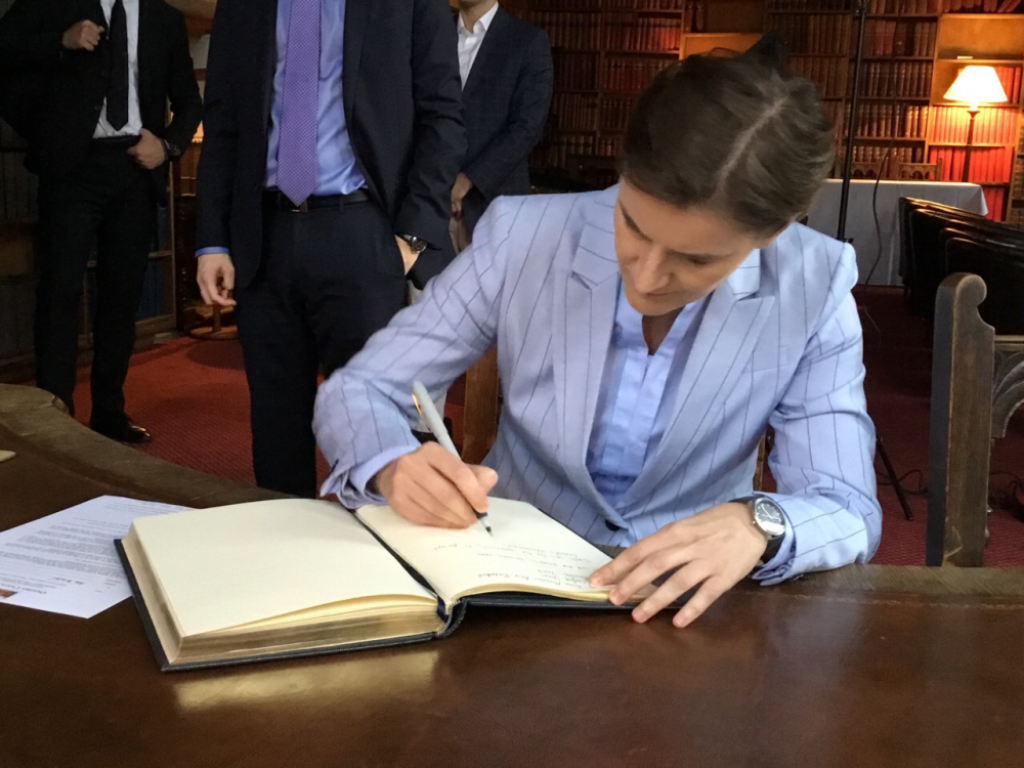 Premijerka Ana Brnabić na Oksfordu