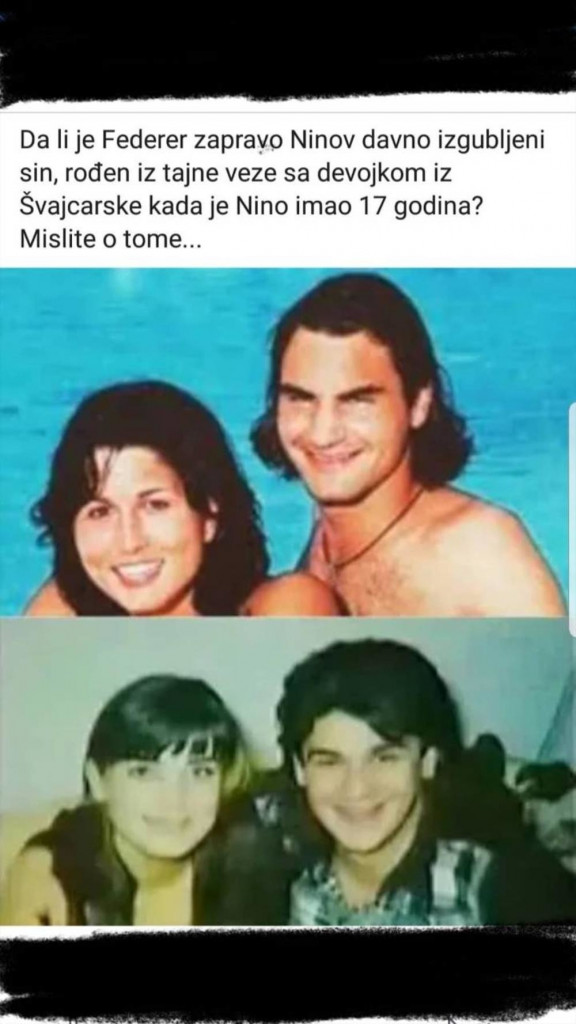 Rodžer Federer i Nino Rešić