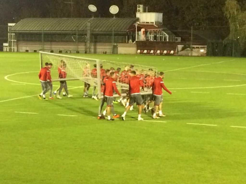 Trening Crvene zvezde pred Livepul