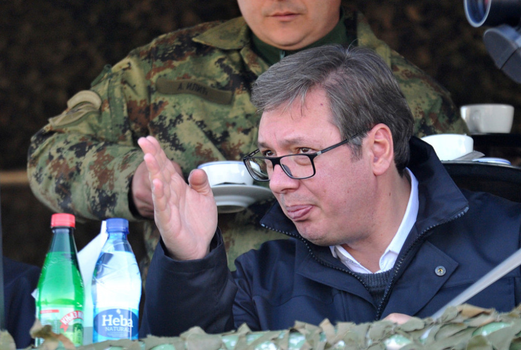 Aleksandar Vučić, Vojna vežba, Vojska Srbije