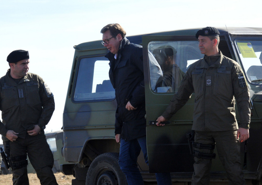 Aleksandar Vučić, Vojna vežba, Vojska Srbije