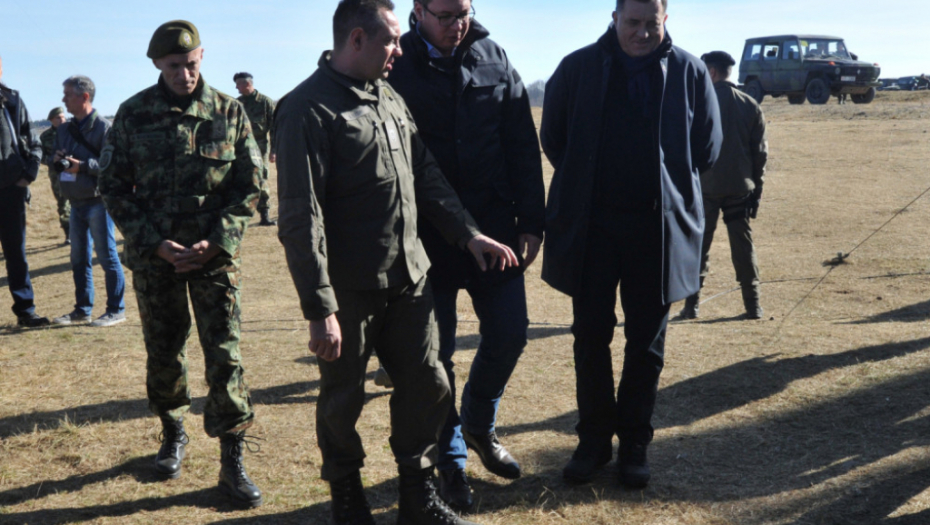 Aleksandar Vučić, Vojna vežba, Vojska Srbije