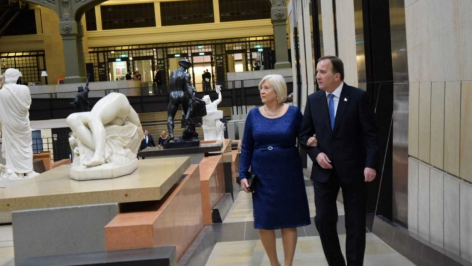 Stefan Loven sa suprugom