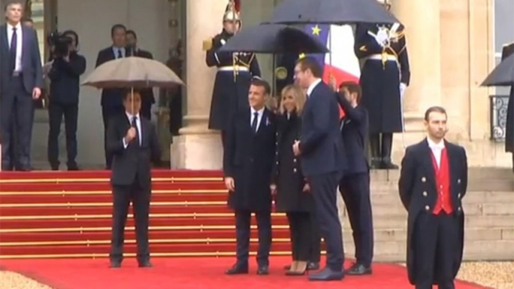 Aleksandar Vučić i Emanuel Makron