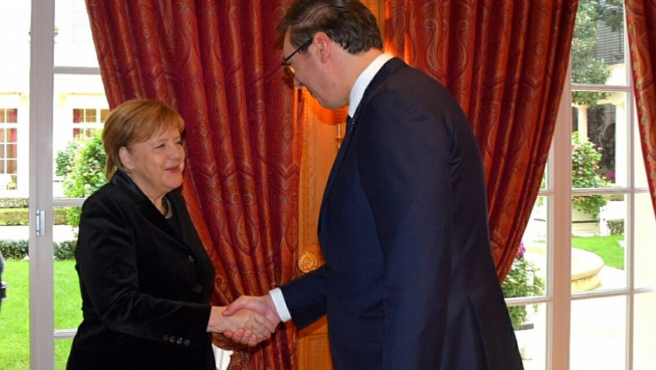 Aleksandar Vučić, Angela Merkel