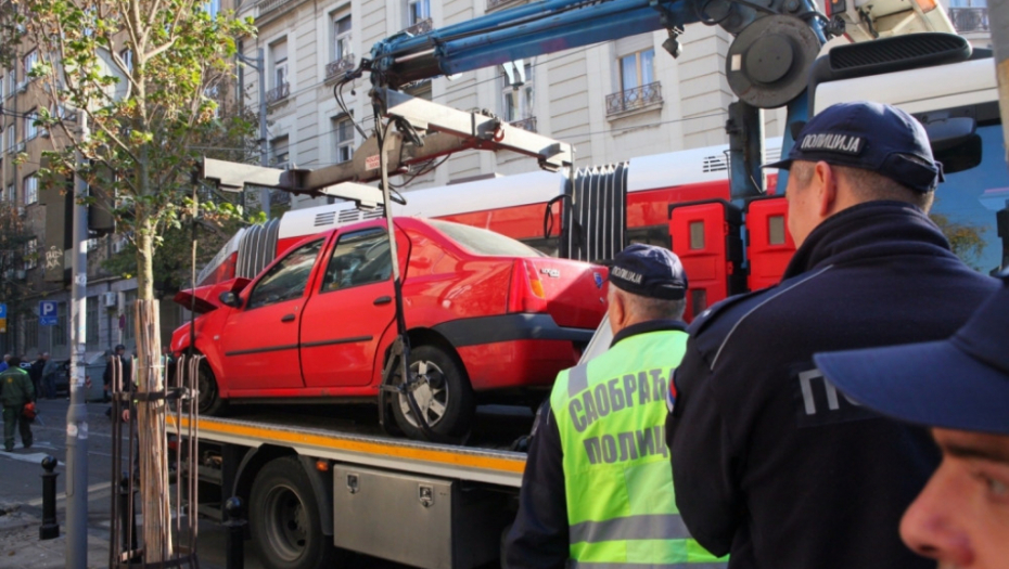 Udes u Beogradu, policija