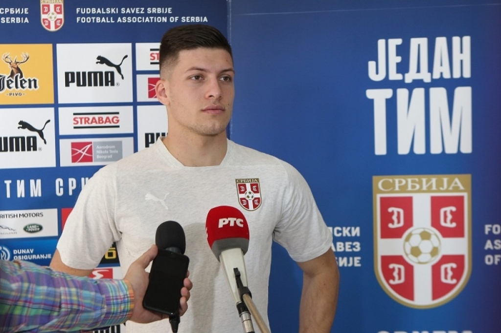 Luka Jović u sportskom centru FSS