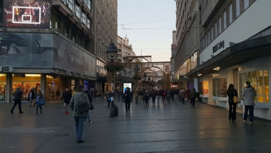 Lepo vreme, toplo, sunčano, Knez Mihailova, Beograd