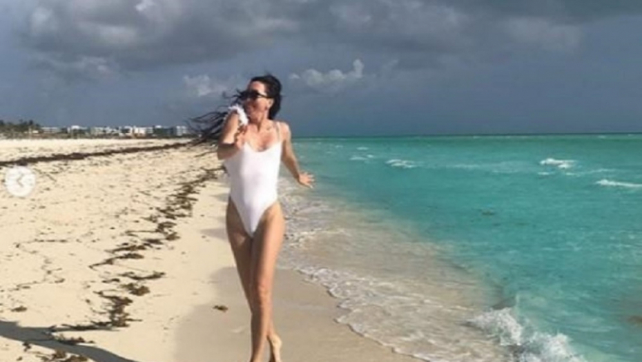 Jelena Janković na plaži