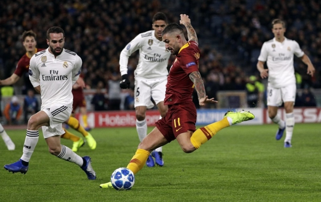 Aleksandar Kolarov na meču Roma - Real