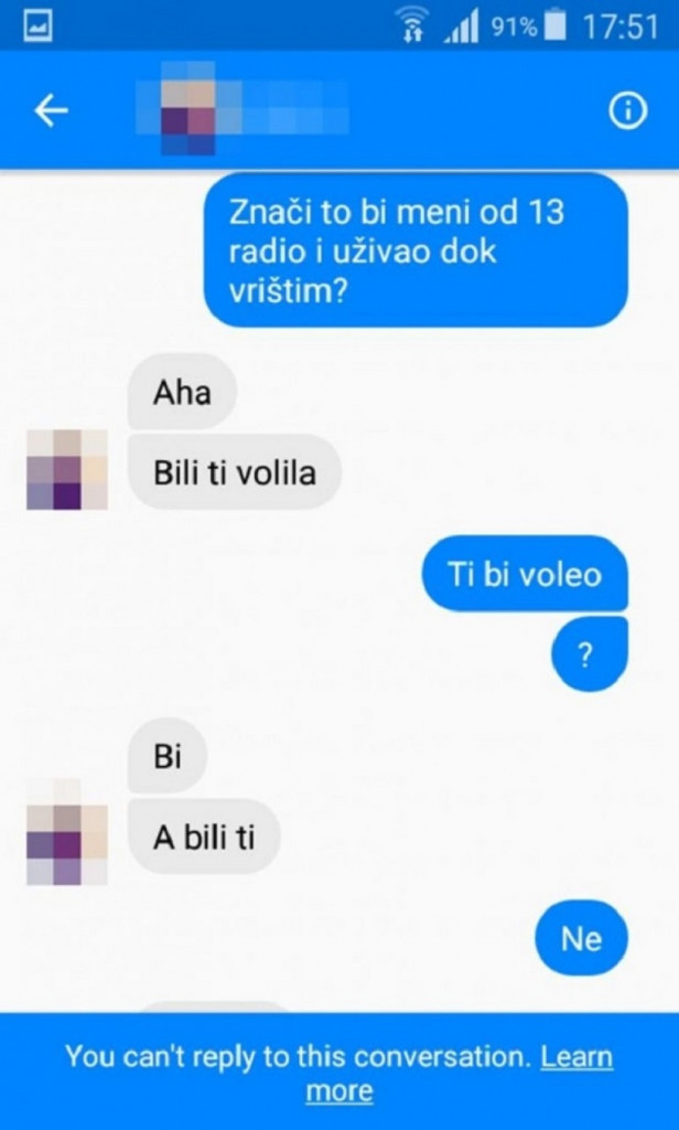 Prepiska pedofila sa devojčicom