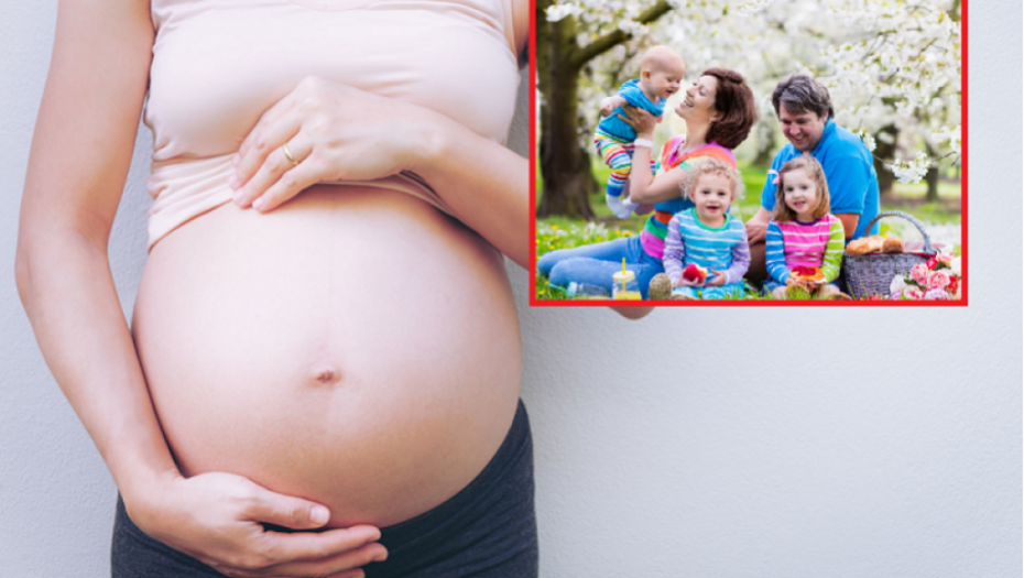 Deca, trudnica, porodica