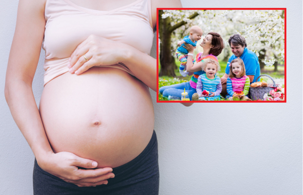 Deca, trudnica, porodica