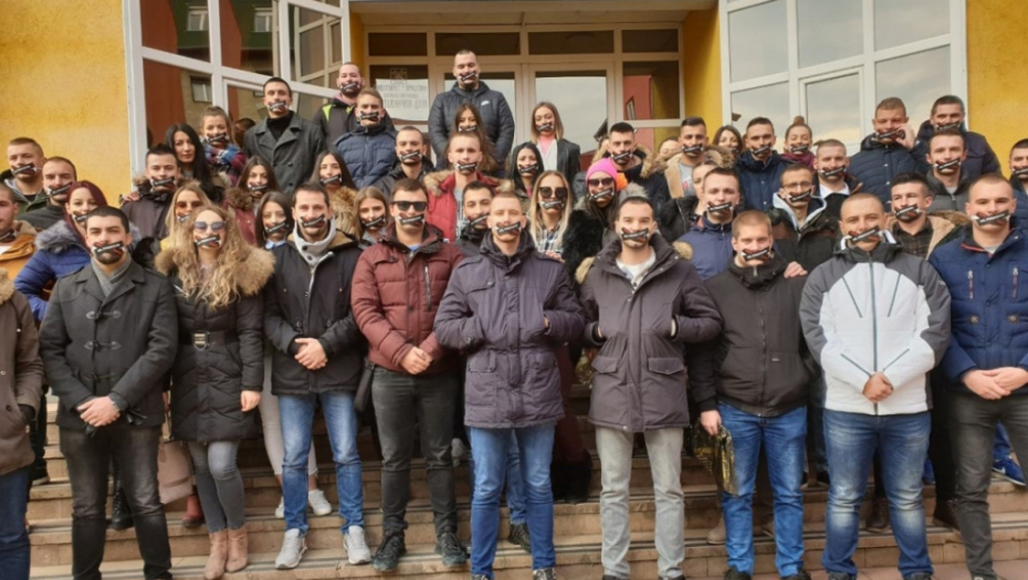 Protest studenata u Kosovskoj Mitrovici