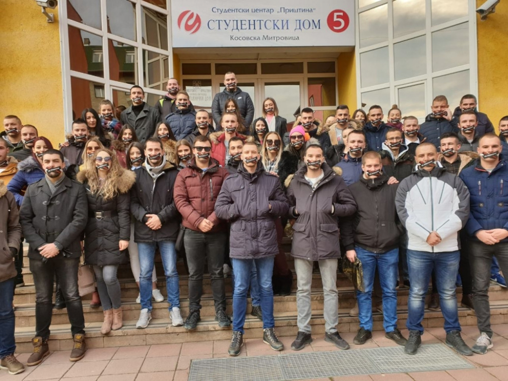 Protest studenata u Kosovskoj Mitrovici