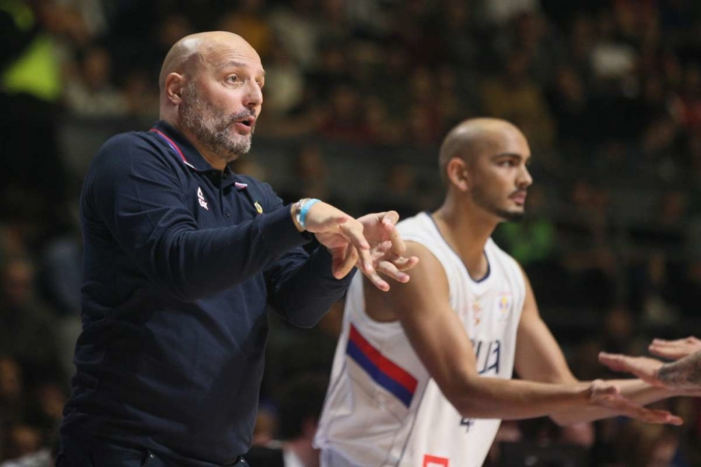 Saša Đorđević i košarkaš Srbije Peno