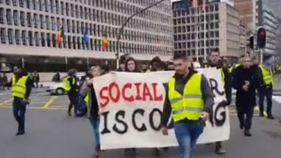 Protesti &quot;žutih prsluka&quot; u Briselu