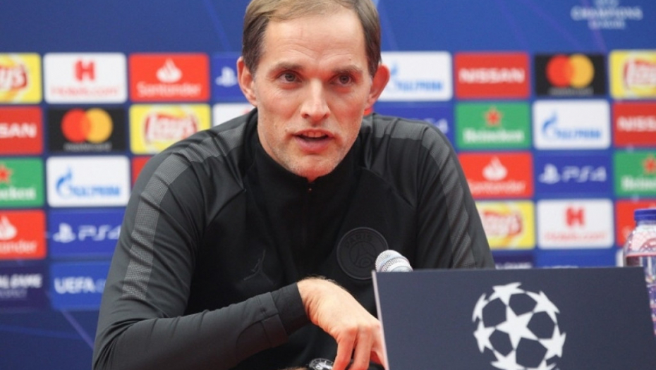 Tomas Tuhel trener PSŽ na pres konferenciji u Beogradu