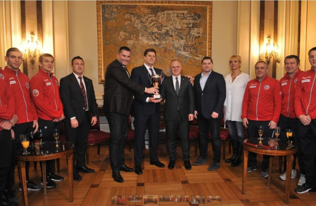 ‚Džudisti Crvene zvezde na prijemu u Skupštini Beograda