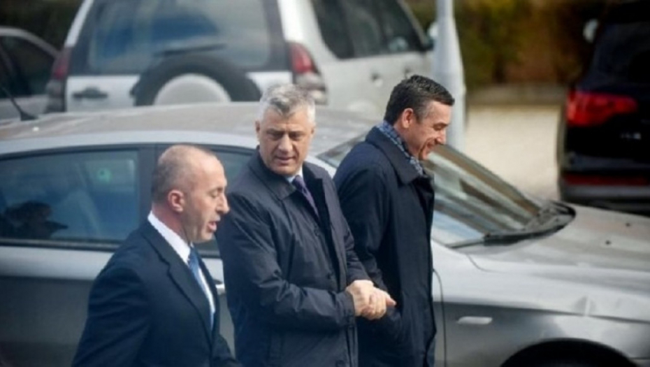 Hašim Tači, Ramuš Haradinaj i Kadri Veselji 