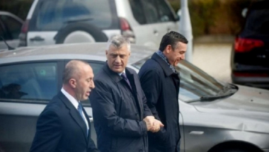 Hašim Tači, Ramuš Haradinaj i Kadri Veselji 