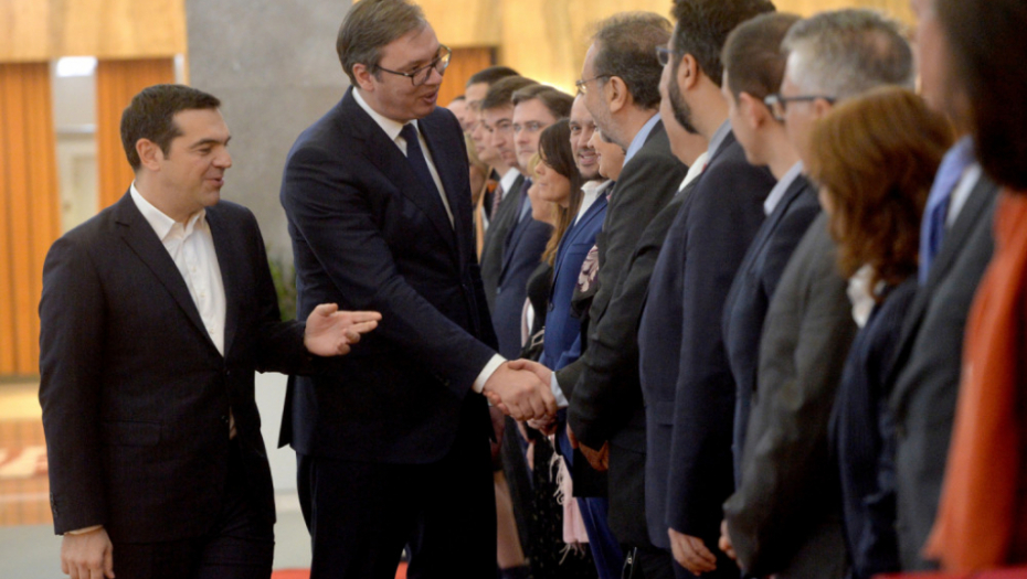 Aleksandar Vučić i Aleksis Cipras