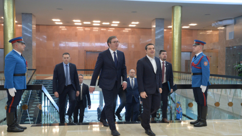 Aleksandar Vučić i Aleksis Cipras