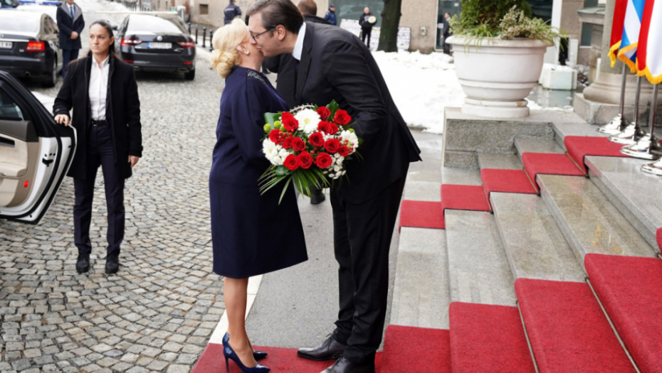 Aleksandar Vučić i Vjorika Dančila