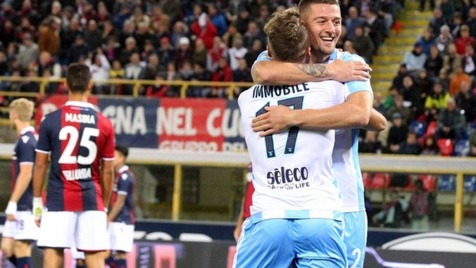 Sergej Milinković Savić slavi gol sa Imobileom