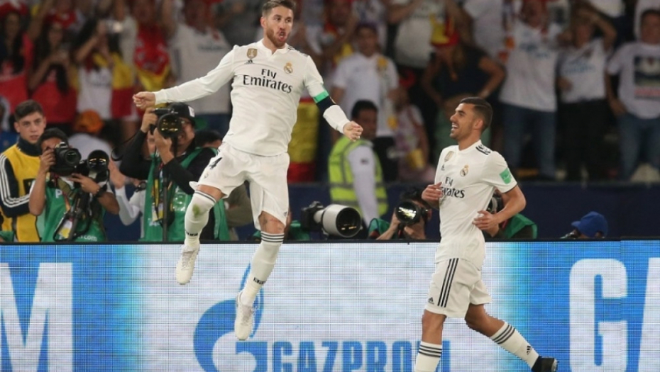 Slavlje fudbalera Reala u Abu Dabiju