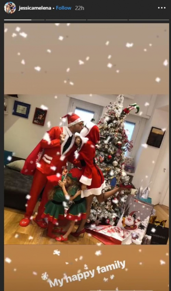 Porodica fudbalera Lacija Ćira Imobilea za Božić