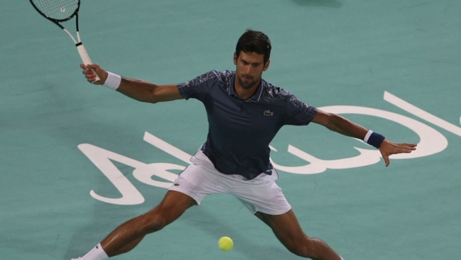 Novak Đoković na turniru u Abu Dabiju