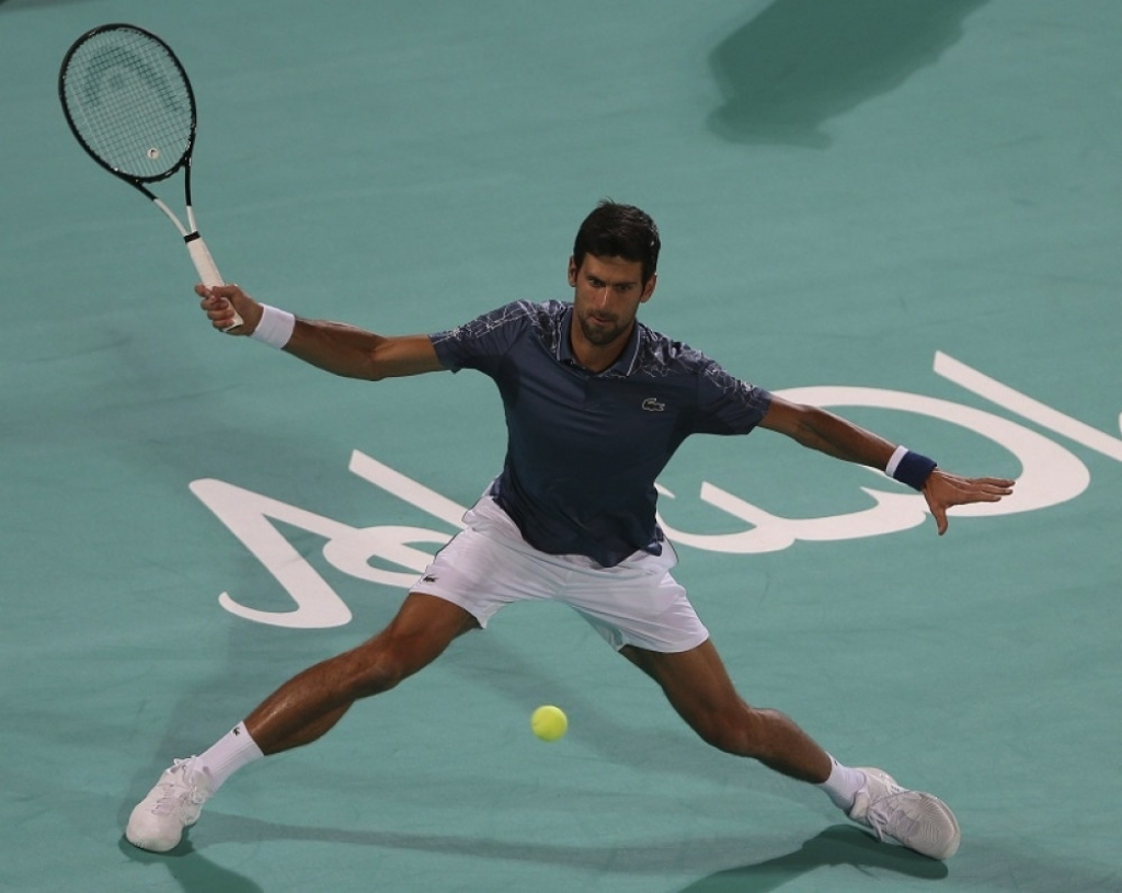 Novak Đoković na turniru u Abu Dabiju