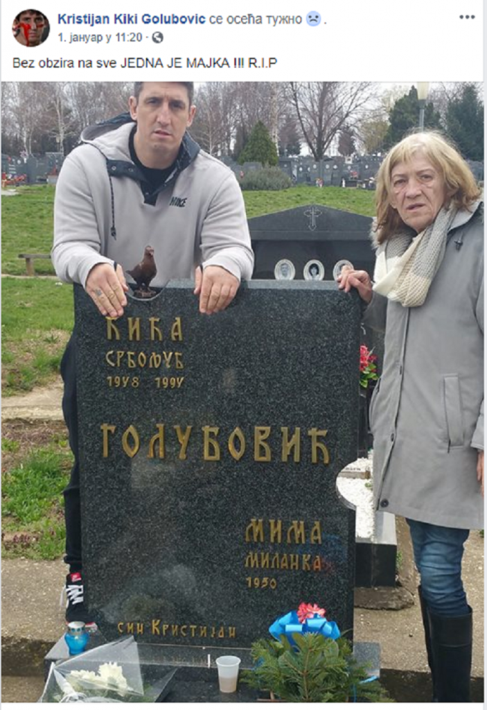 Krostijan Golubović i majka Milanka