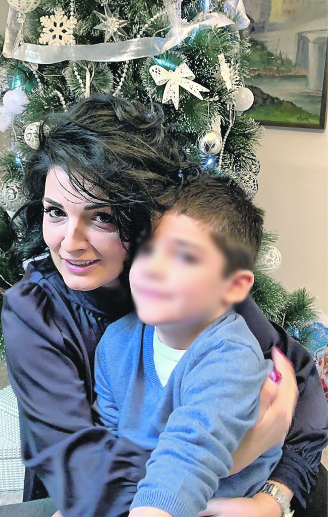 Milena Ivanović sa sinom