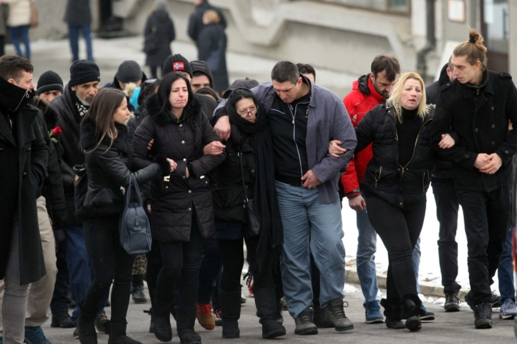 Krsitijan Golubović, sahrana