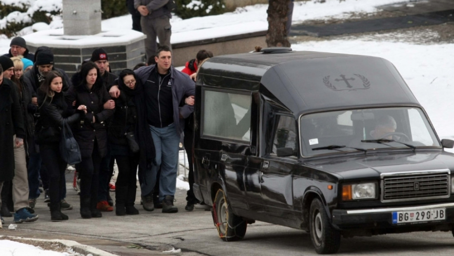 Krsitijan Golubović, sahrana 