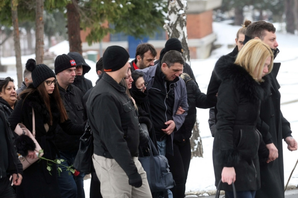 Krsitijan Golubović, sahrana 