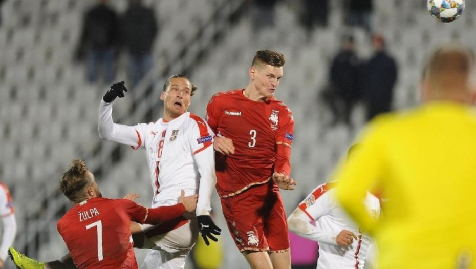 Aleksandar Prijović u meču sa Litvanijom